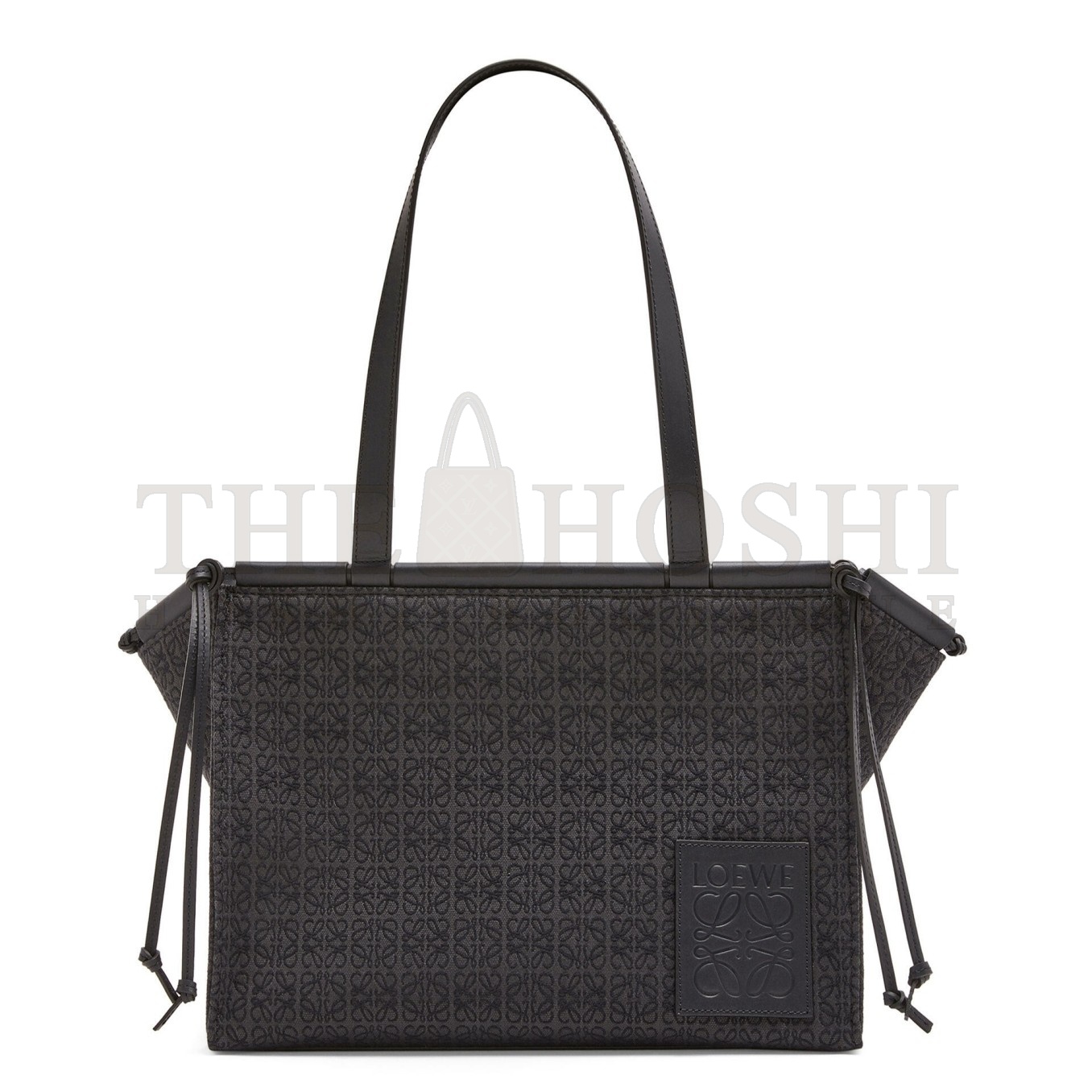 L0ew* Cushion Small Tote In Black Anagram Jacquard Master Quality