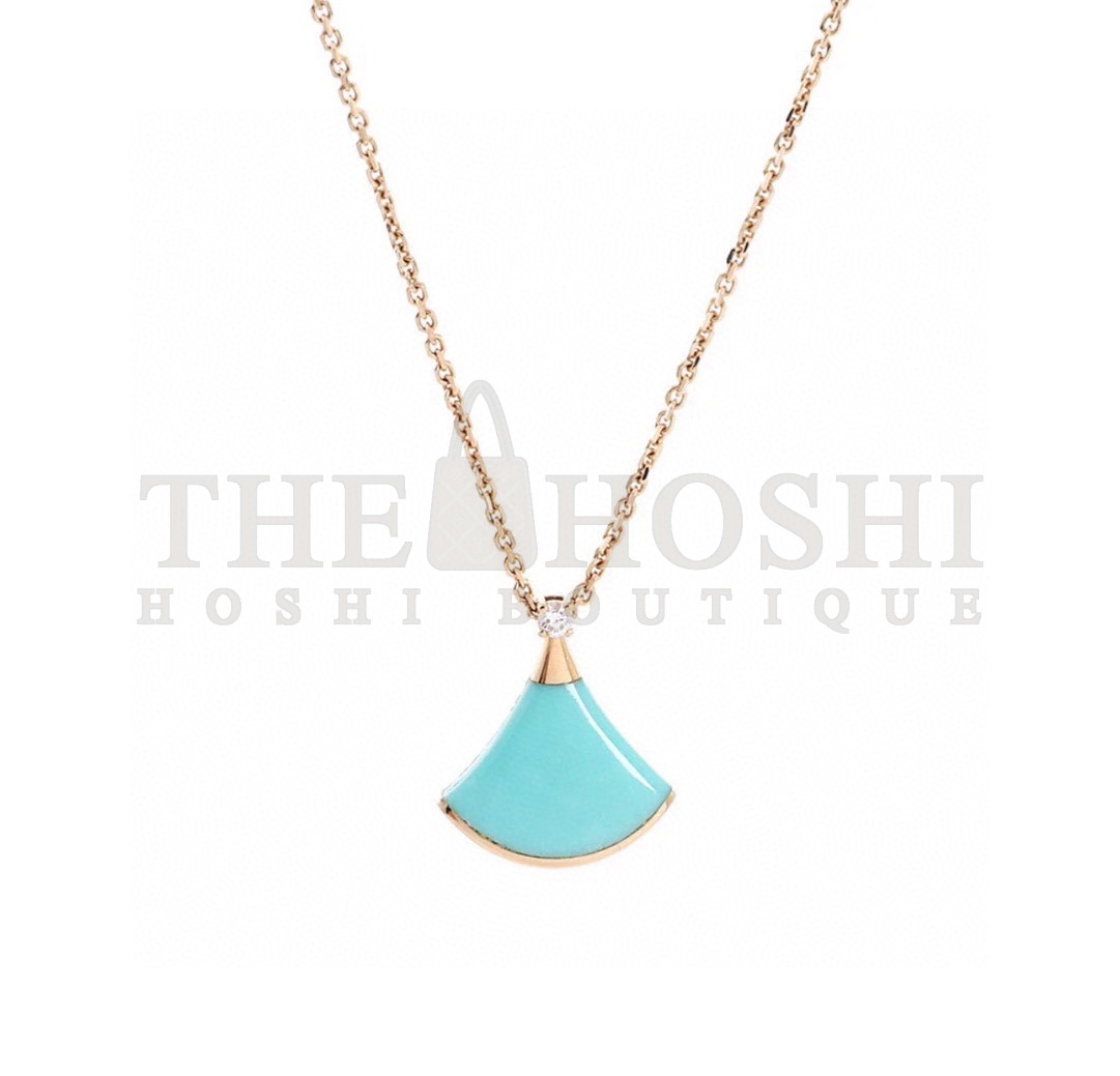 Bv1g*ai DIVAS' DREAM NECKLACE, Blue Turquoise Master Quality