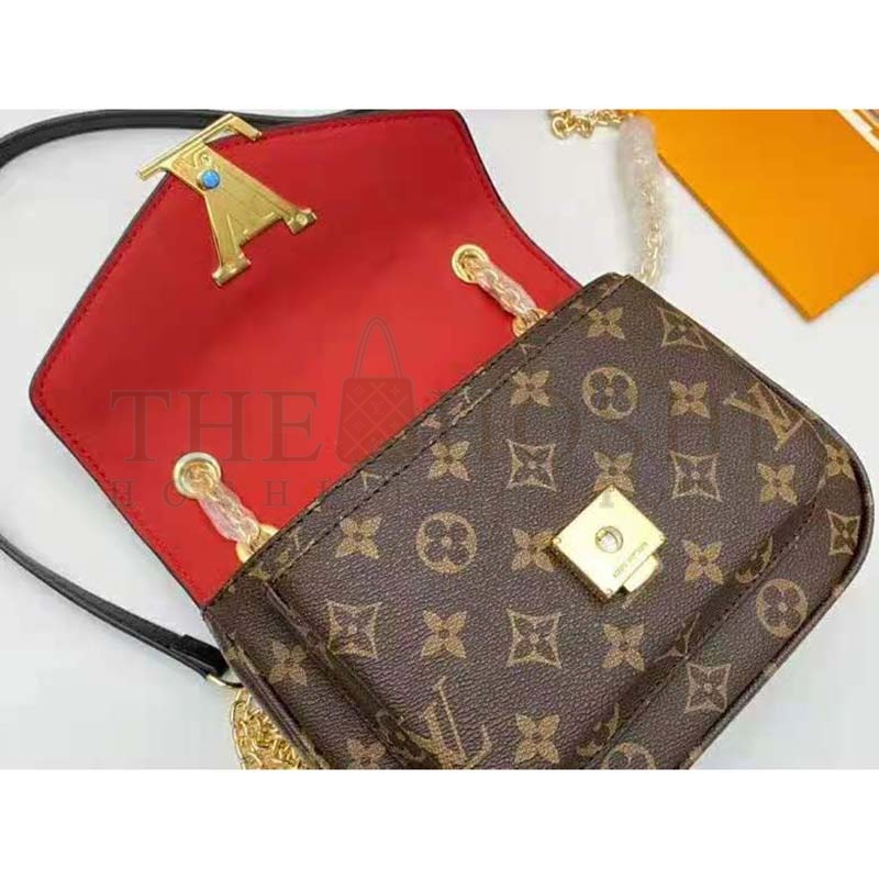 L0vis Vvtt0n LV Women Passy Handbag in Monogram Coated Canvas-Brown Master Quality