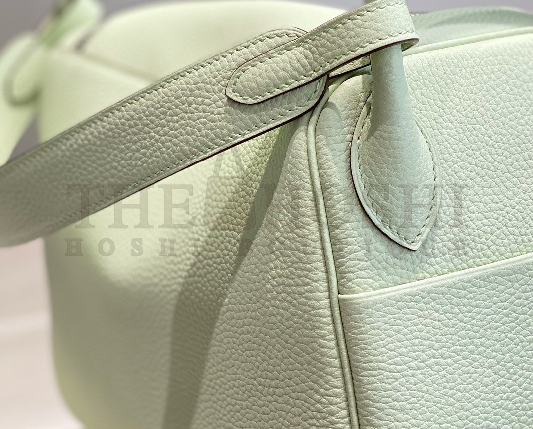 H**me5 Lindy 26cm Bag In Vert Fizz Clemence Leather GHW Master Quality