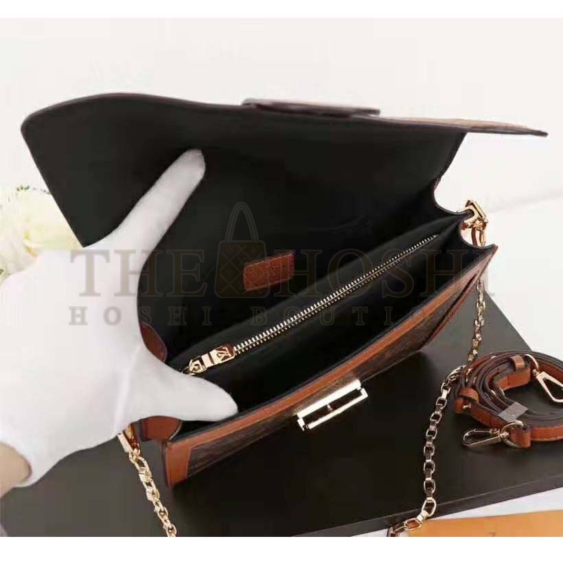 L0vis Vvtt0n LV Women Dauphine MM Handbag in Monogram Canvas-Brown Master Quality