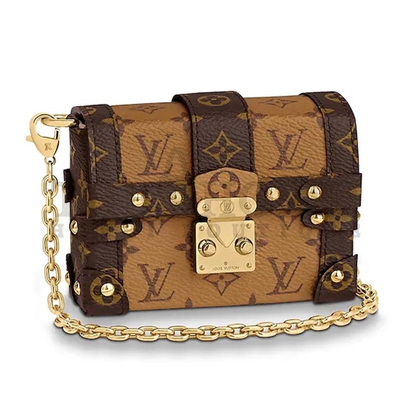 L0vis Vvtt0n LV Women Essential Trunk Bag in Monogram Coated Canvas Master Quality