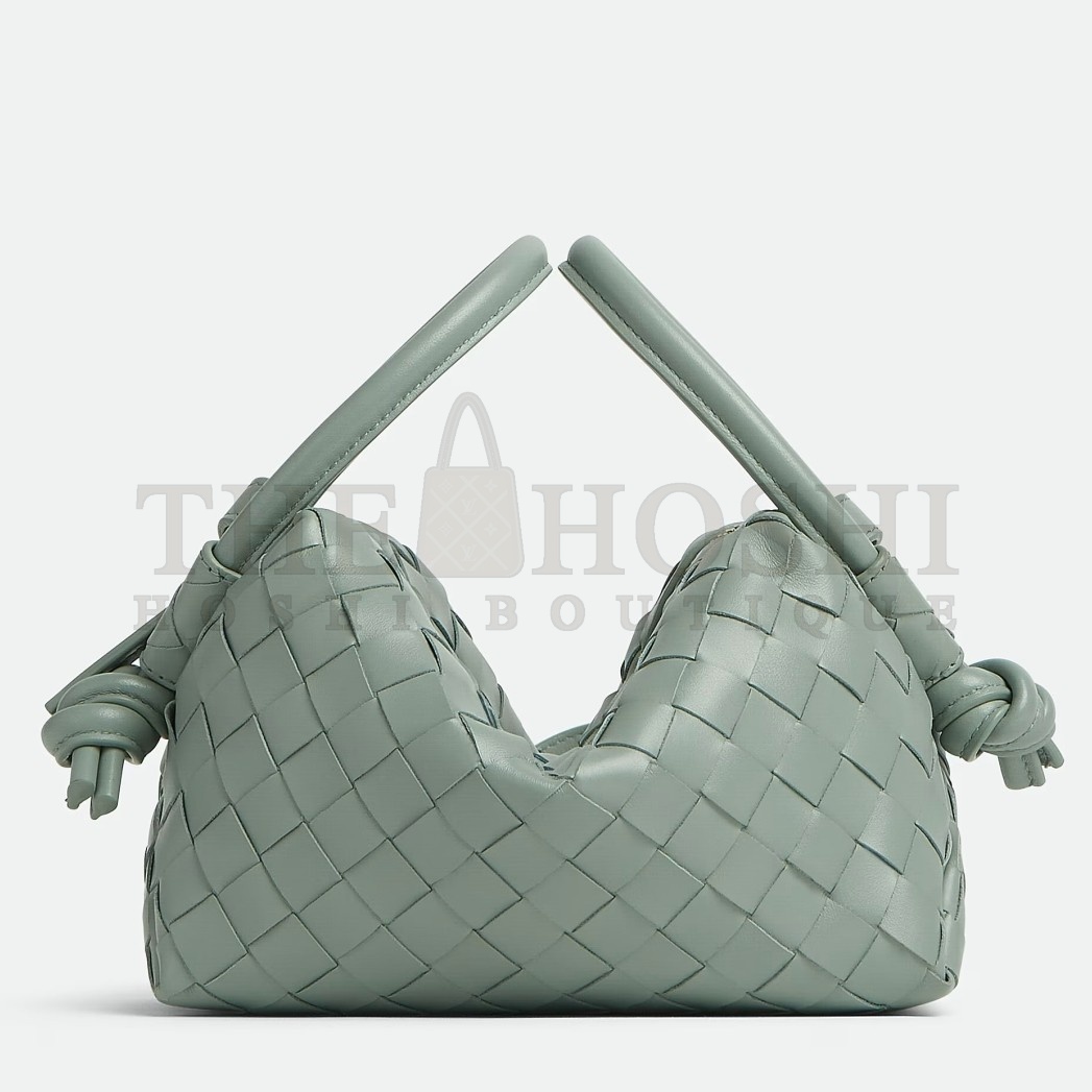B0tt*ga Ven*ta Small Loop Crossbody Bag In Sauge Intrecciato Lambskin Master Quality
