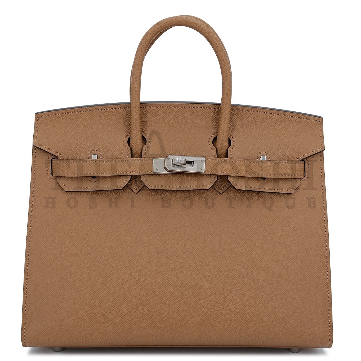 H**me5 Birkin 25 Sellier Handmade Bag In Chai Epsom Calfskin Master Quality