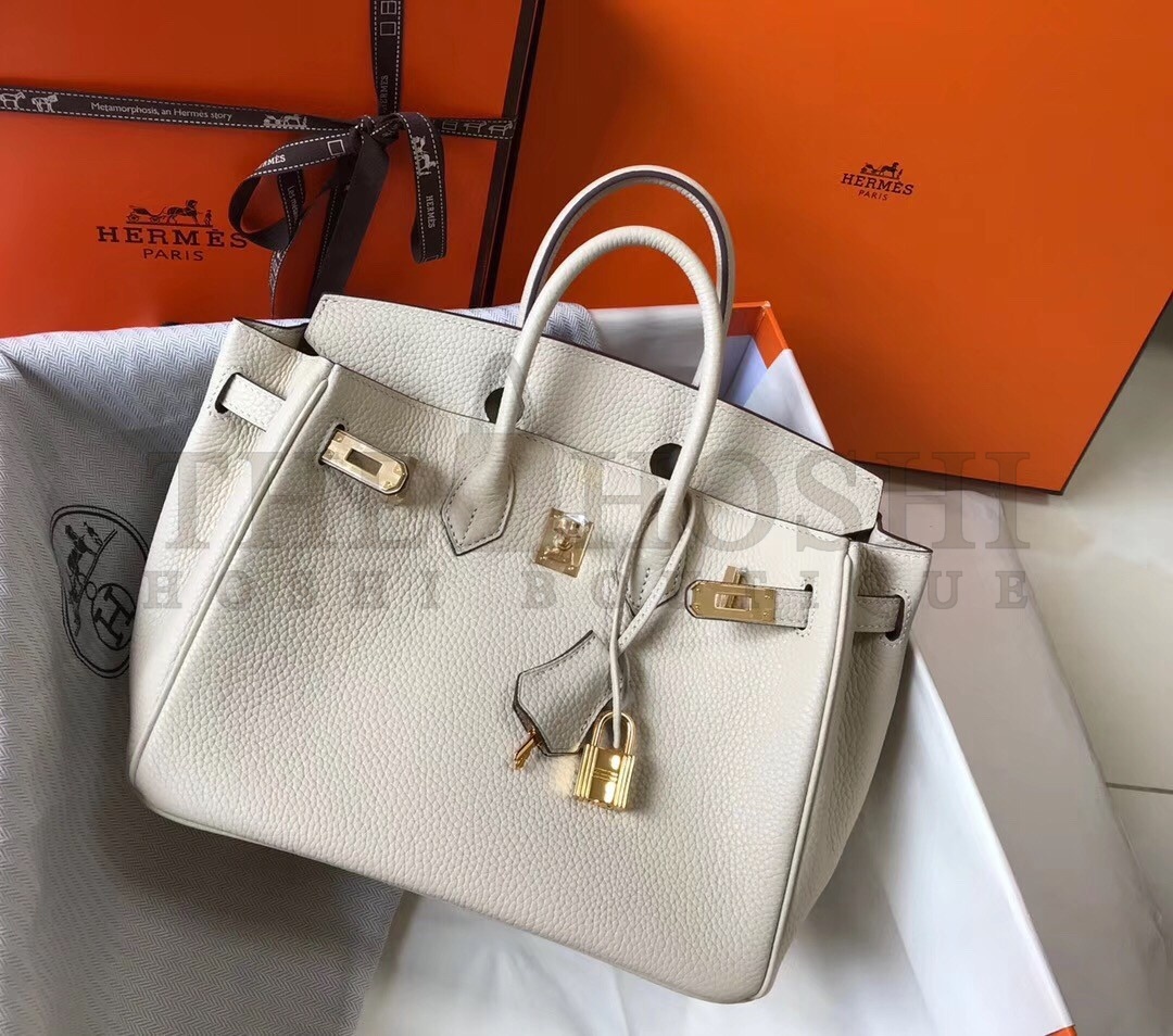 H**me5 Birkin 25cm Bag In Beton Clemence Leather Master Quality