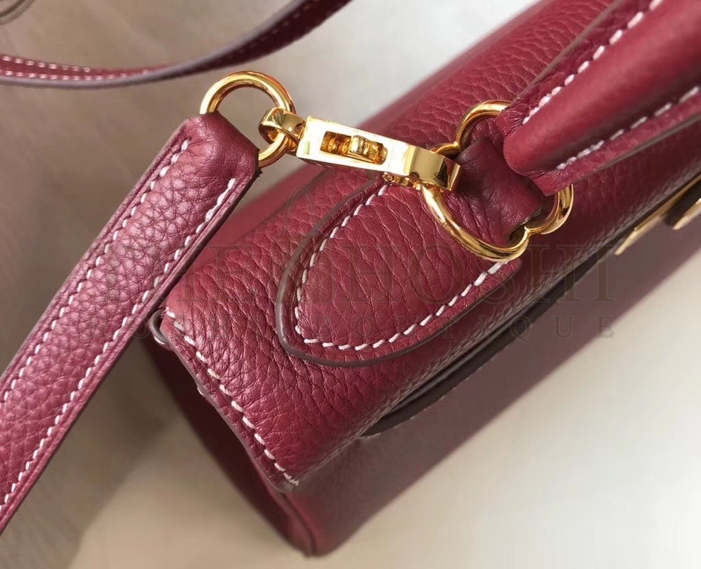 H**me5 Bordeaux Clemence Kelly 25cm GHW Bag Master Quality