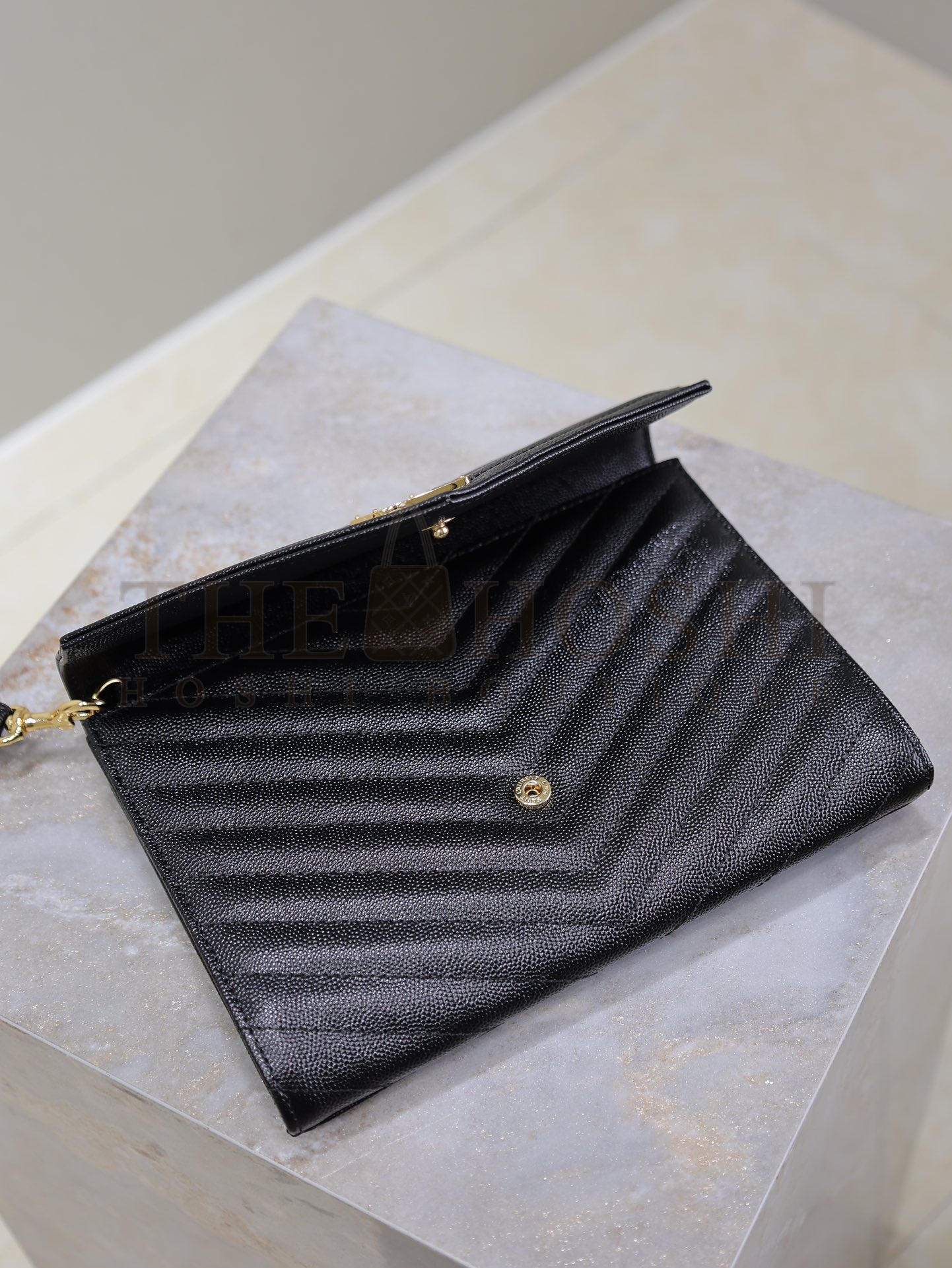 Sa1nt Lau*nt Le Cassandre Clutch – Black Quilted Lambskin – Gold Y51 Logo – Size: 21 × 6 × 3 cm – Model: 617662 Master Quality