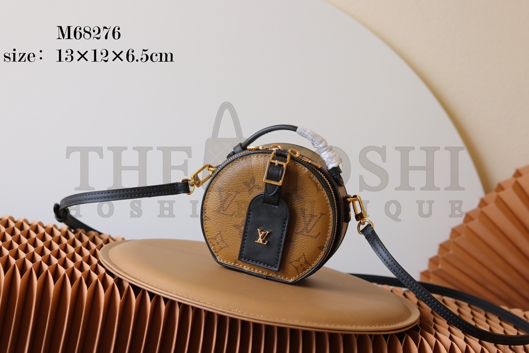 L0vis Vvtt0n LV Women Mini Boite Chapeau Bag in Monogram Coated Canvas Master Quality