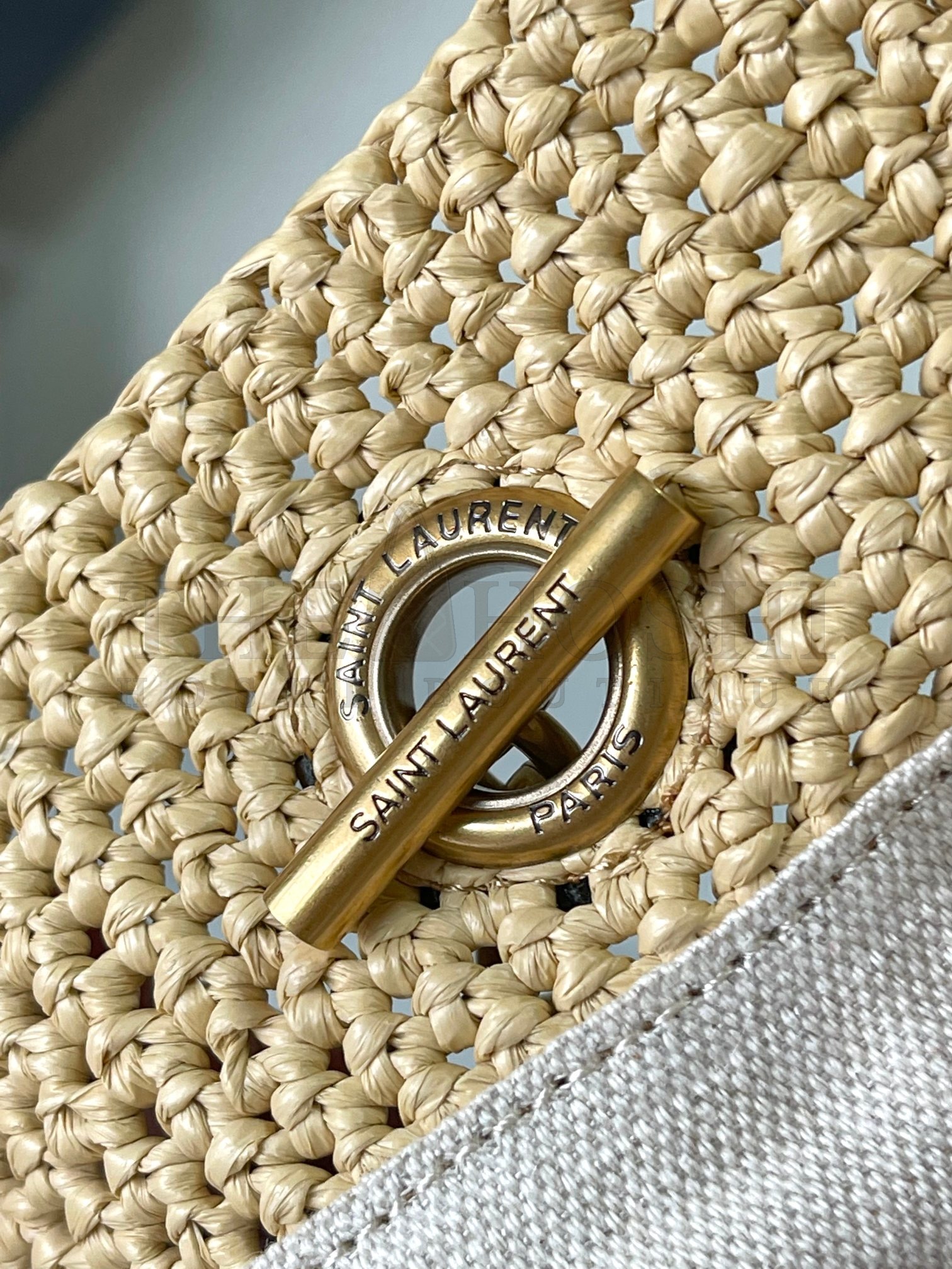 Sa1nt Lau*nt Y51 Jamie Tote Bag Raffia Woven 35x35x10cm 809824 Master Quality