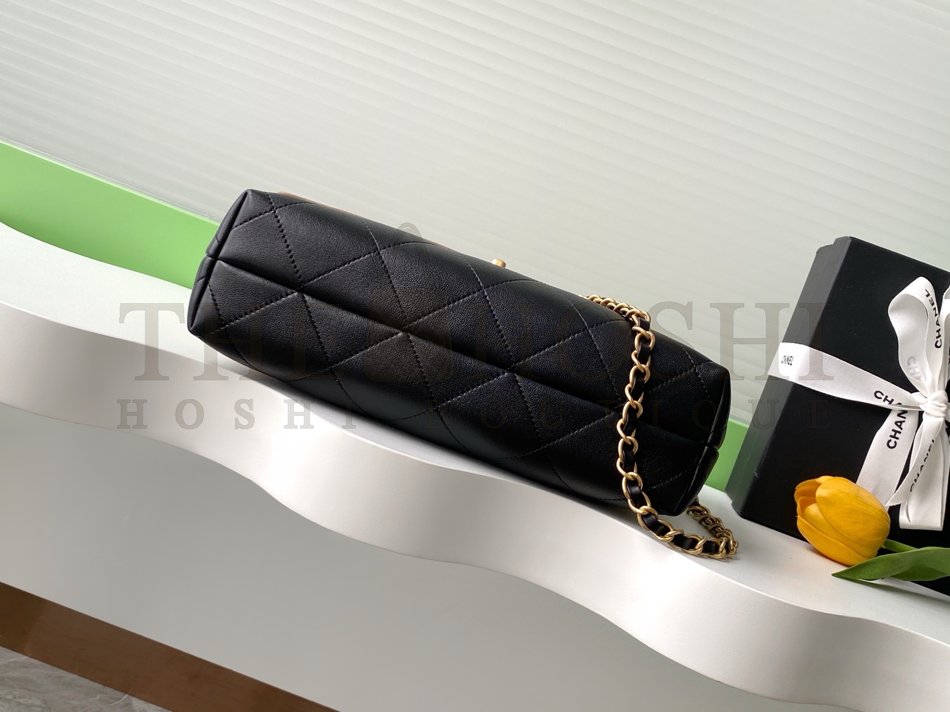 Ch**el AS5637 Top Handle Flap Bag Deer Suede Leather 18x29x8cm Master Quality