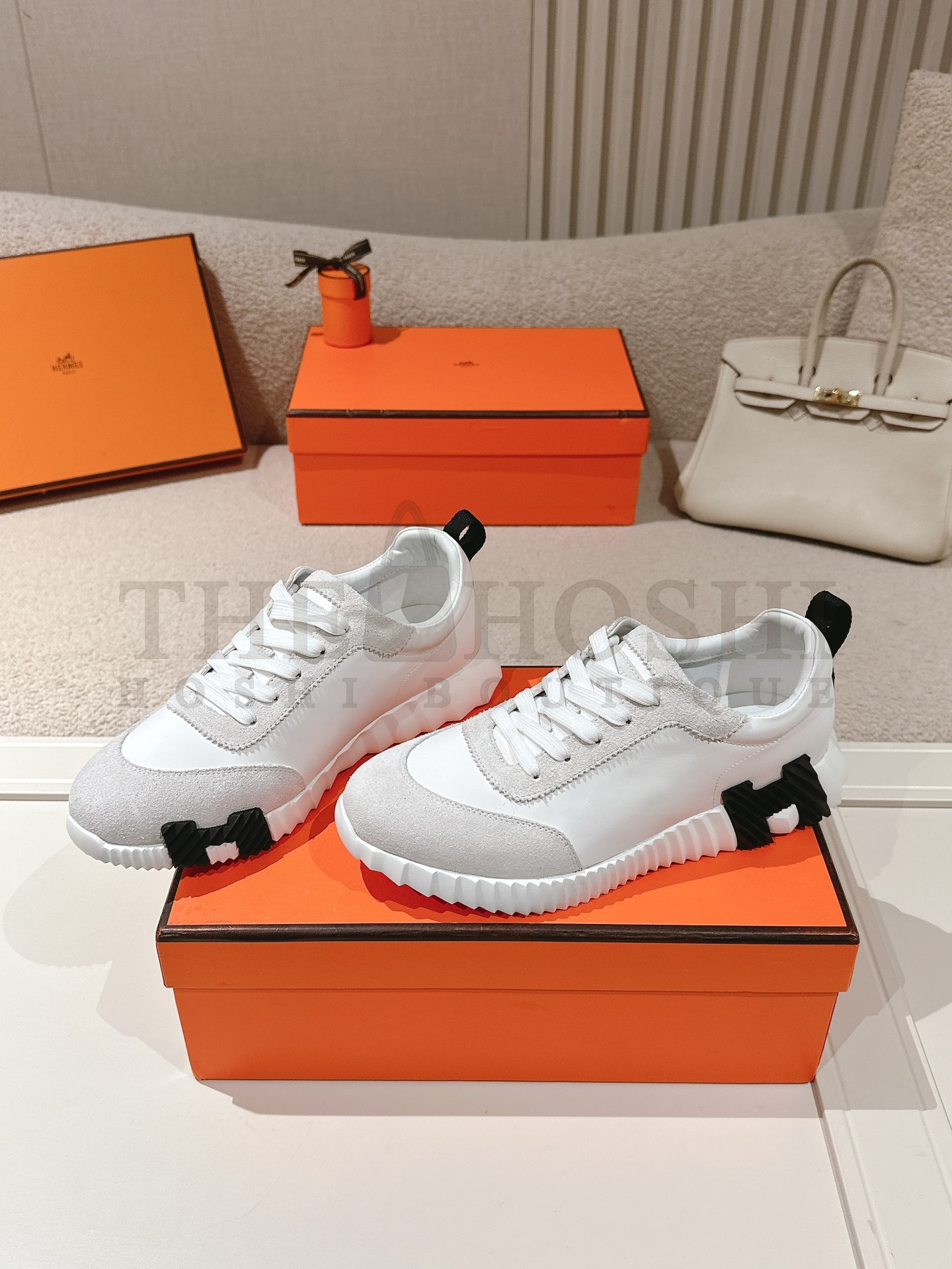 H**me5 Bouncing Sneakers In White Canvas Master Quality