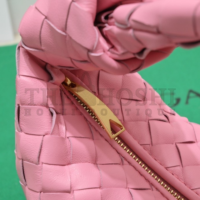 B0tt*ga Ven*ta Mini BV Jodie Bag In Pink Woven Leather Master Quality