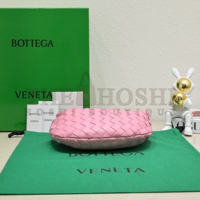B0tt*ga Ven*ta Mini BV Jodie Bag In Pink Woven Leather Master Quality