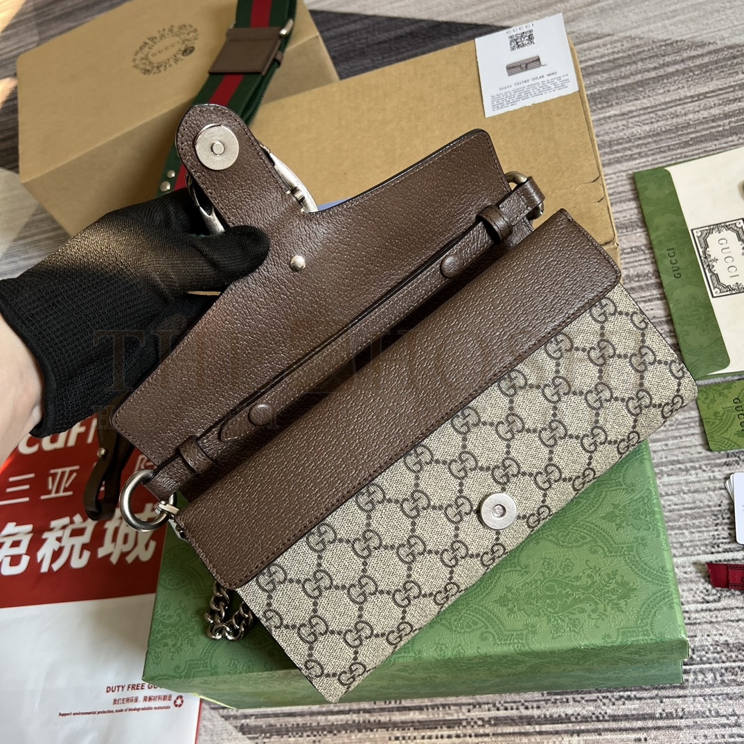 Gvc*1 Dionysus Small Shoulder Bag Cosmogonie Collection GG Svp*me Canvas Brown Leather Trim 25x14x4cm 731782 Master Quality