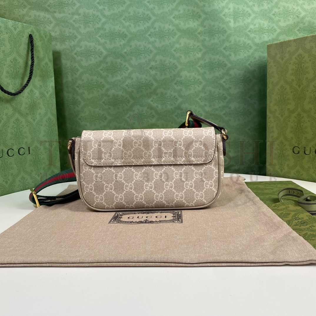 Gvc*1 GG 764961 Oatmeal Leather Shoulder Bag 22x13x4cm Master Quality