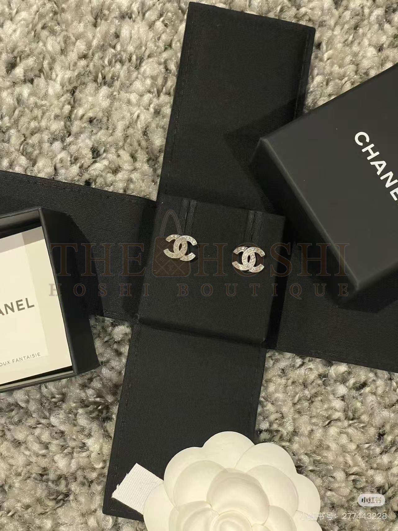 Ch**el CC Crystal Earrings 1.2x1.5cm Gold Silver A1102 Master Quality