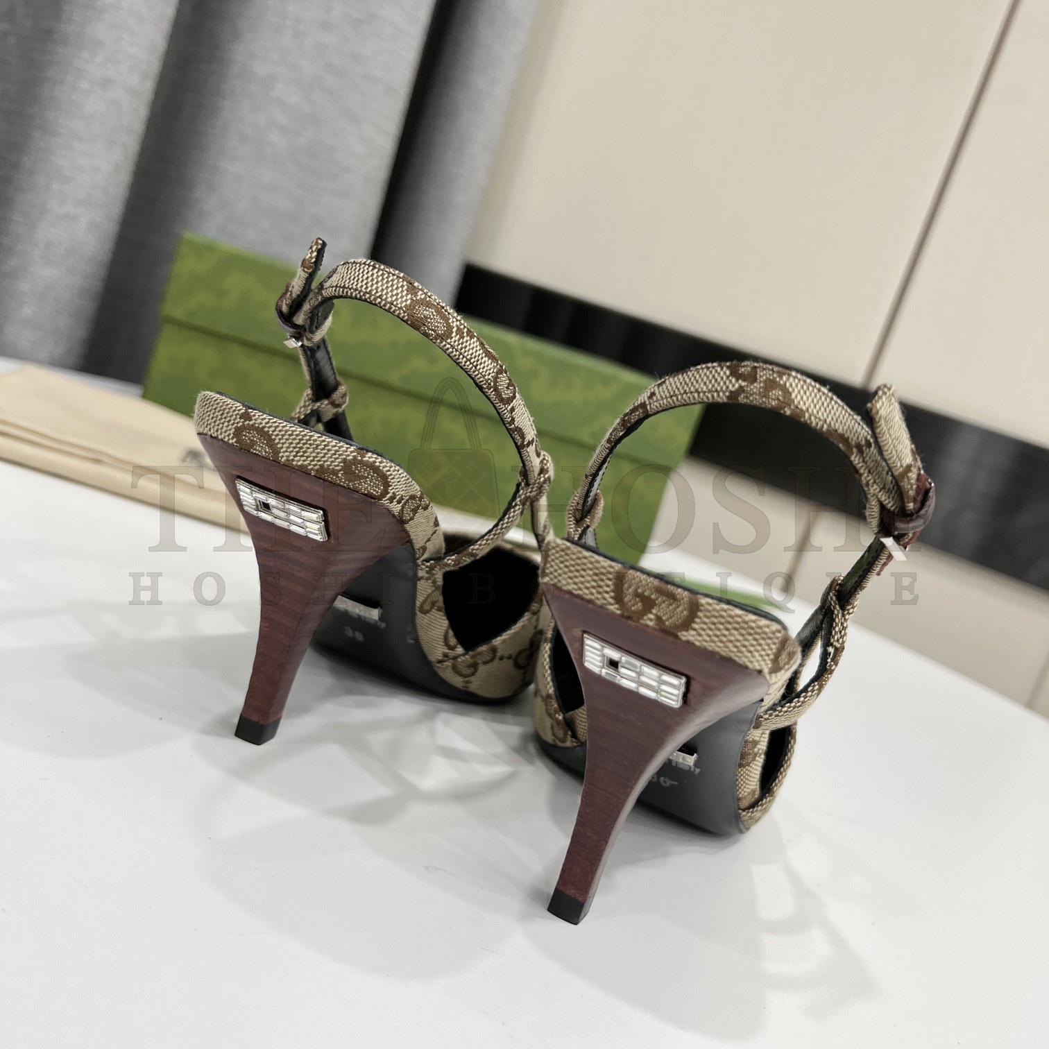 Gvc*1  Gvc*1 2022 Spring GG Canvas Leather Pumps 7.5cm Heels Master Quality