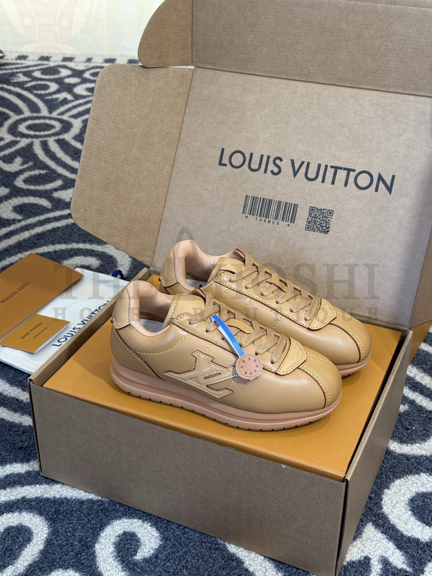 L0vis Vvtt0n LV x Nigo Butterscotch FW25 Monogram Calfskin Sneakers 35-45 Master Quality
