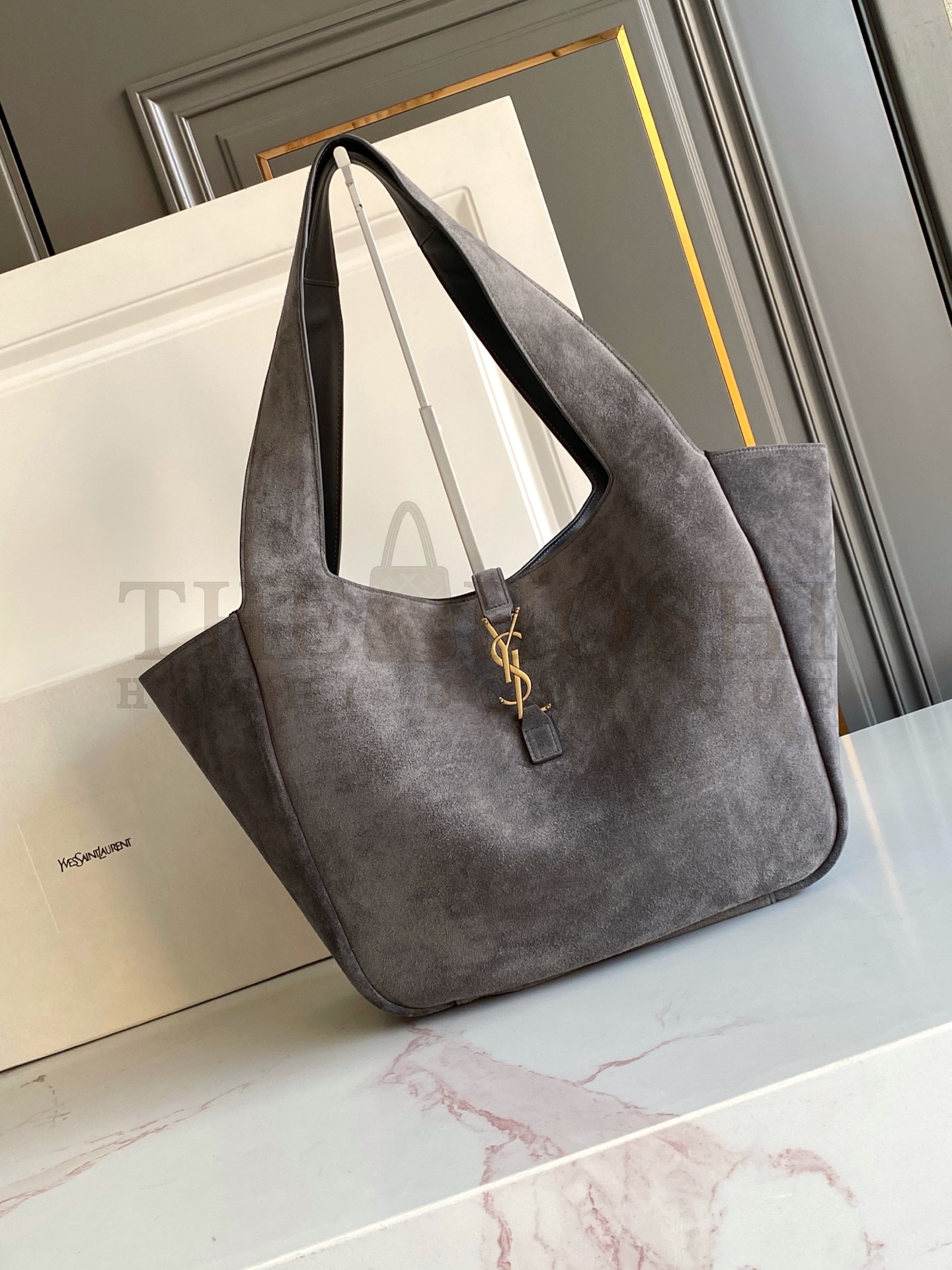 Sa1nt Lau*nt Bea Y51 Cabas Tote Bag in Suede Master Quality