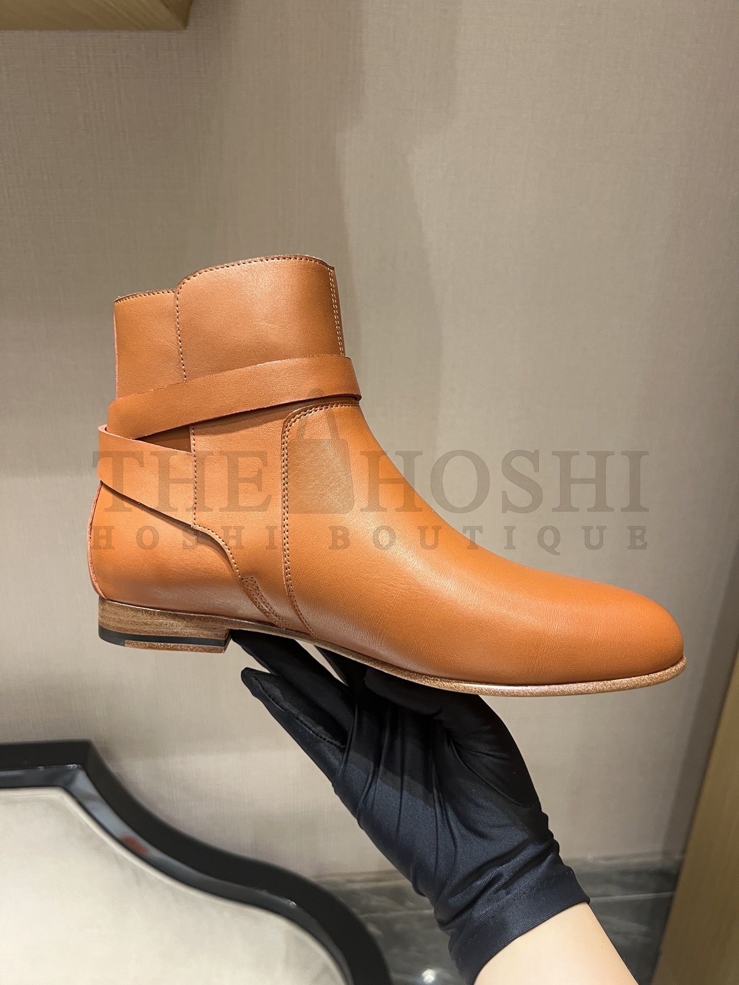 H**me5 H**me5 Neo Kelly Buckle Equestrian Leather Ankle Boots Women 35-40 Master Quality