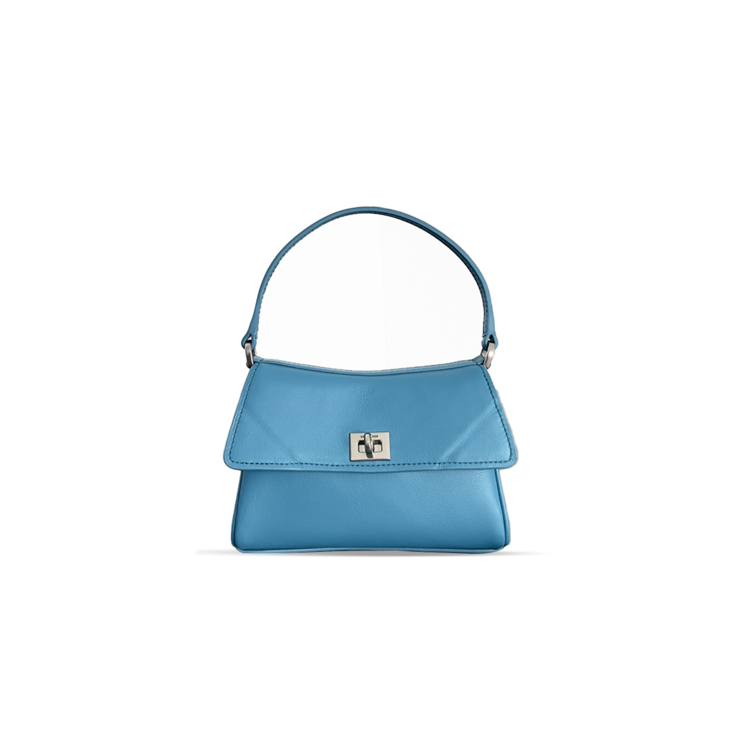 Ba1en*iaga WOMEN'S RODEO BAG WITH CHAIN NANO IN BLUE 8194292ABNS1000 (16*9.9*4.5cm) Master Quality