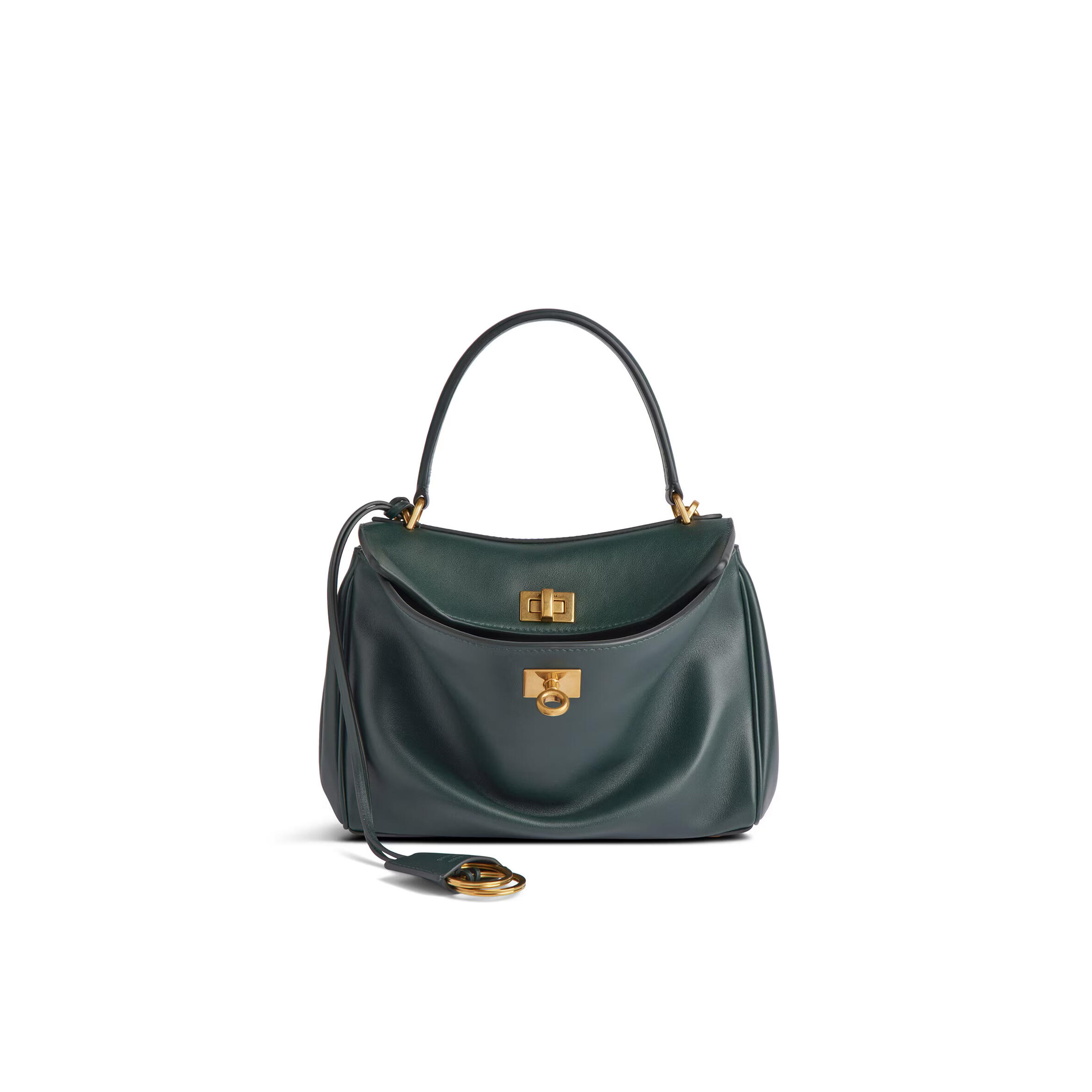Ba1en*iaga WOMEN'S RODEO HANDBAG MINI IN PINE GREEN 7954562AA4V3614 (22.8*9.9*8.3cm) Master Quality