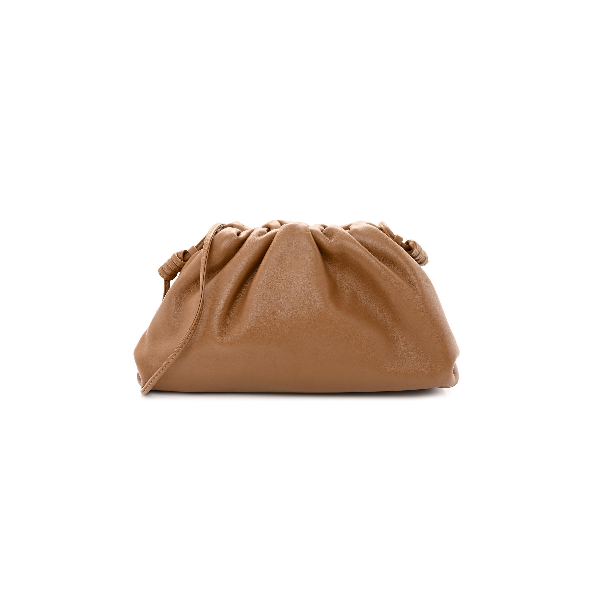 B0tt*ga Ven*ta BUTTER CALFSKIN THE MINI POUCH CAMEL (22*11*6cm) Master Quality