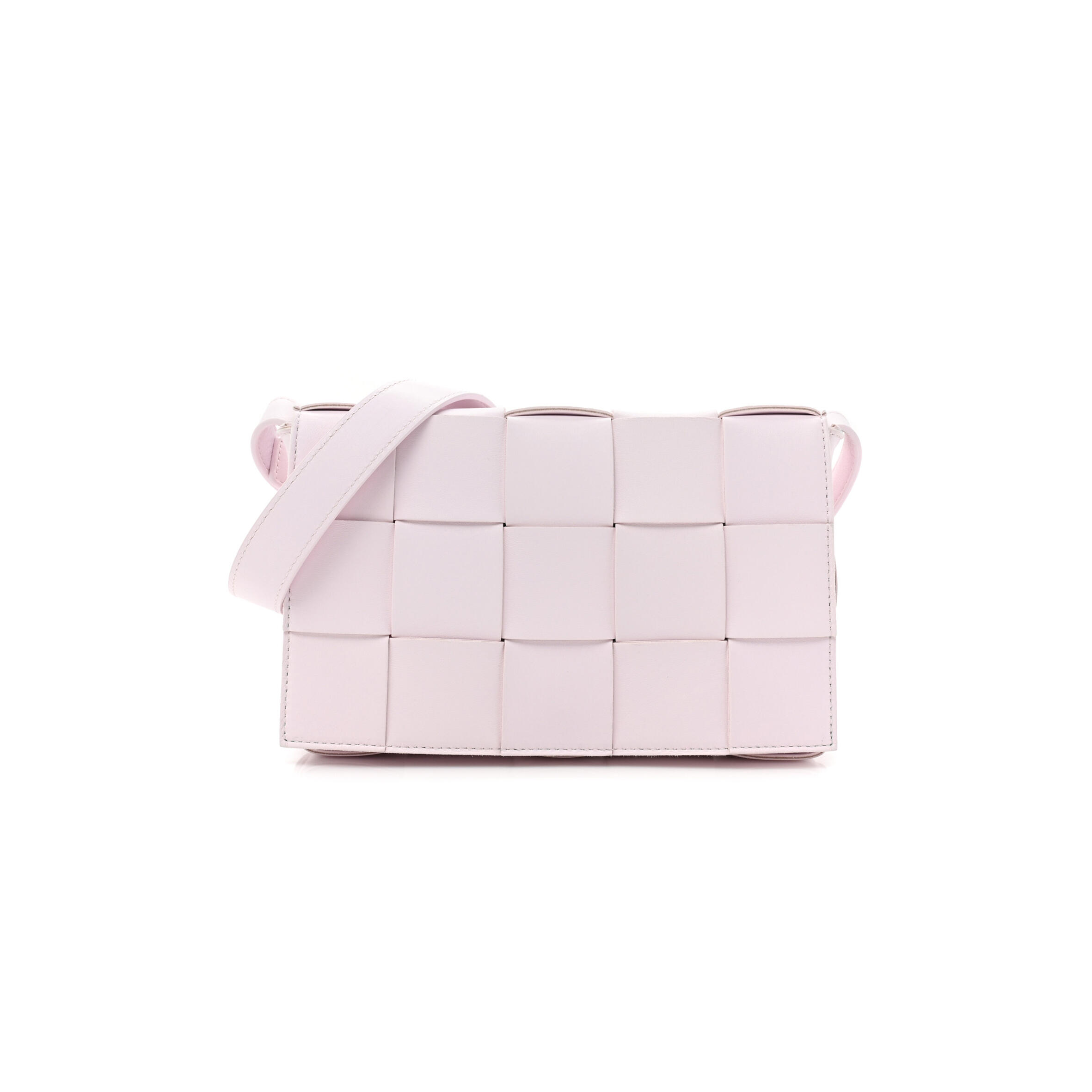 B0tt*ga Ven*ta LAMBSKIN MAXI INTRECCIATO CASSETTE CROSSBODY BAG BLISS WASHED  (23*15*5.5cm) Master Quality