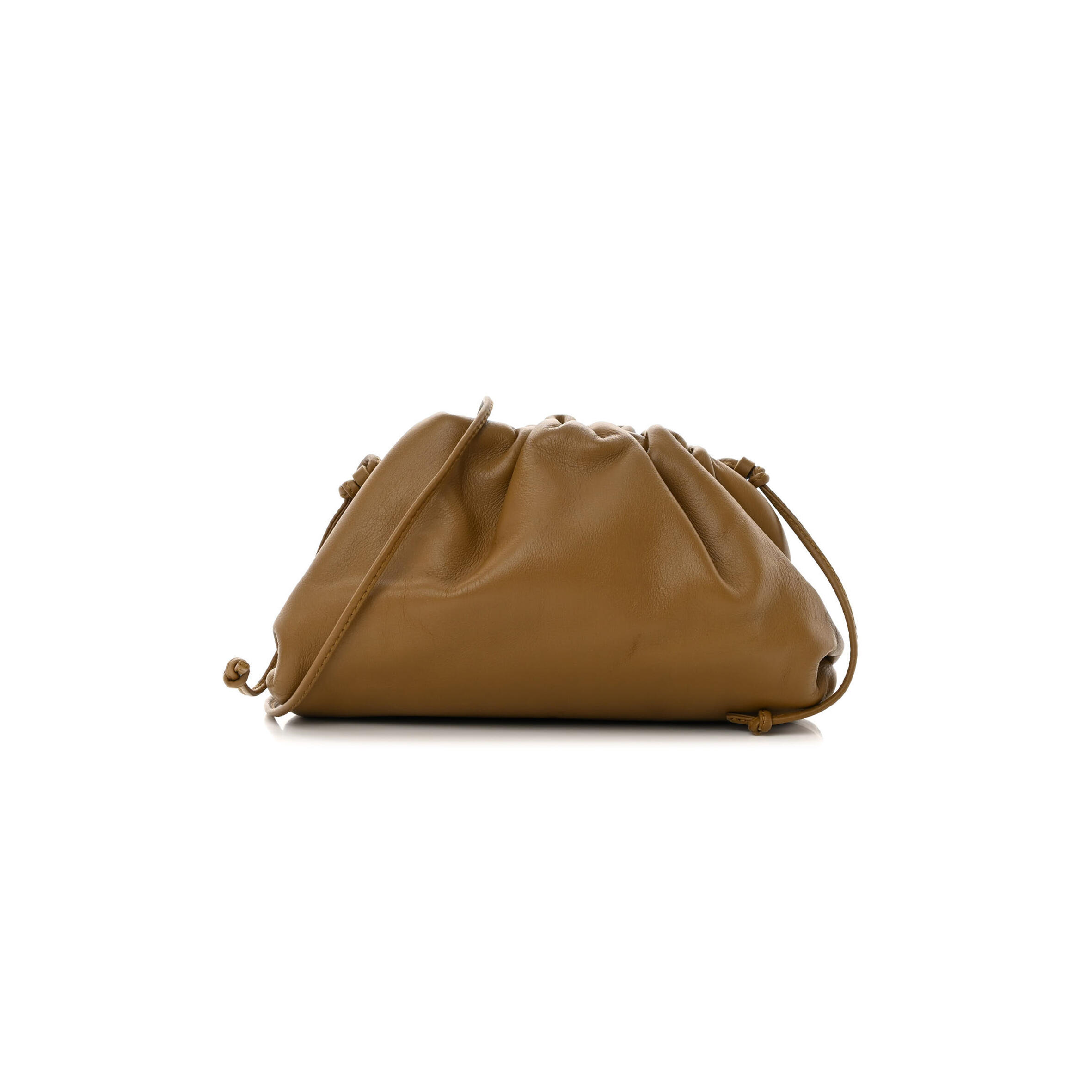 B0tt*ga Ven*ta BUTTER CALFSKIN THE MINI POUCH CAMMELLO (22*14*5cm) Master Quality
