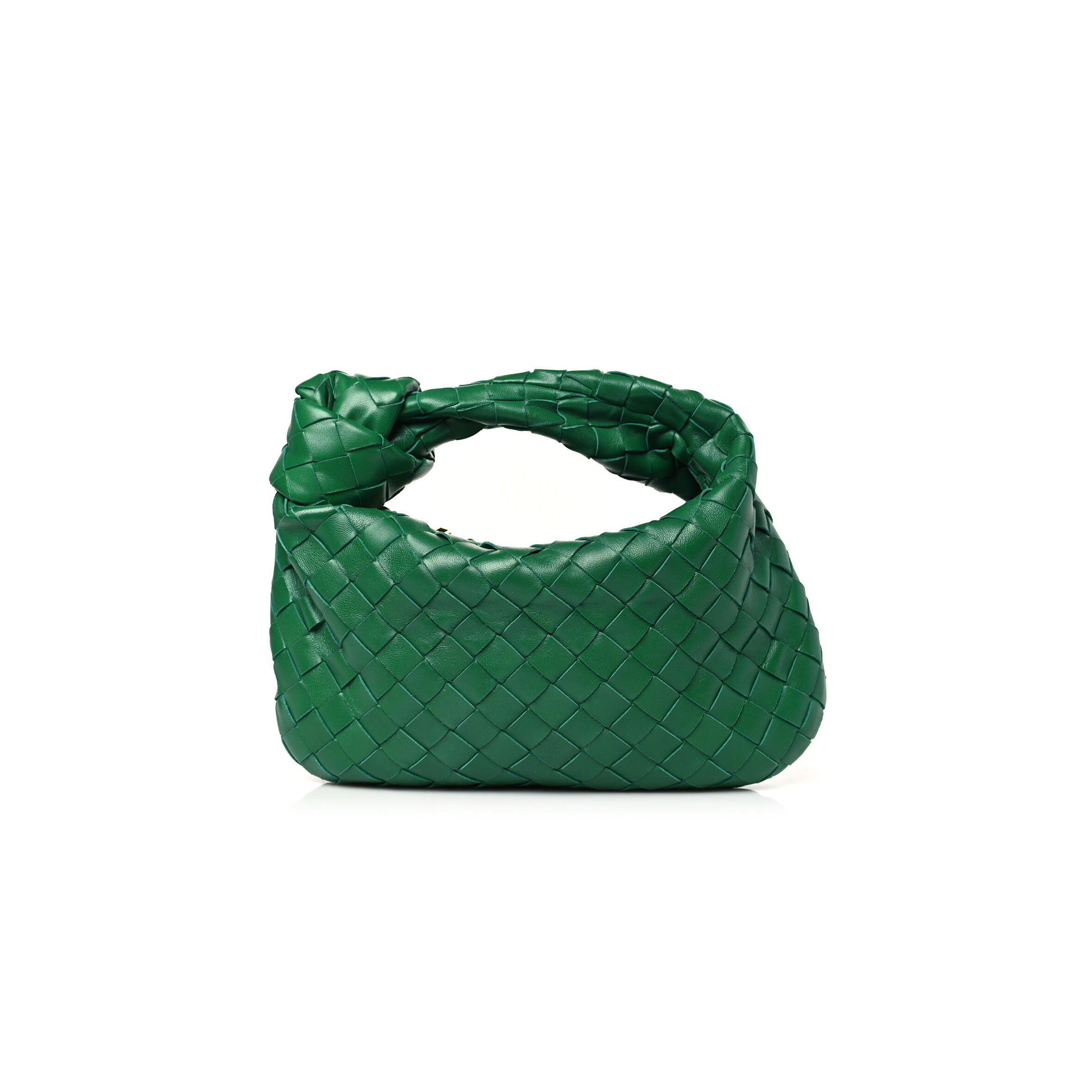 B0tt*ga Ven*ta NAPPA INTRECCIATO MINI JODIE RACING GREEN (25*14*8cm) Master Quality