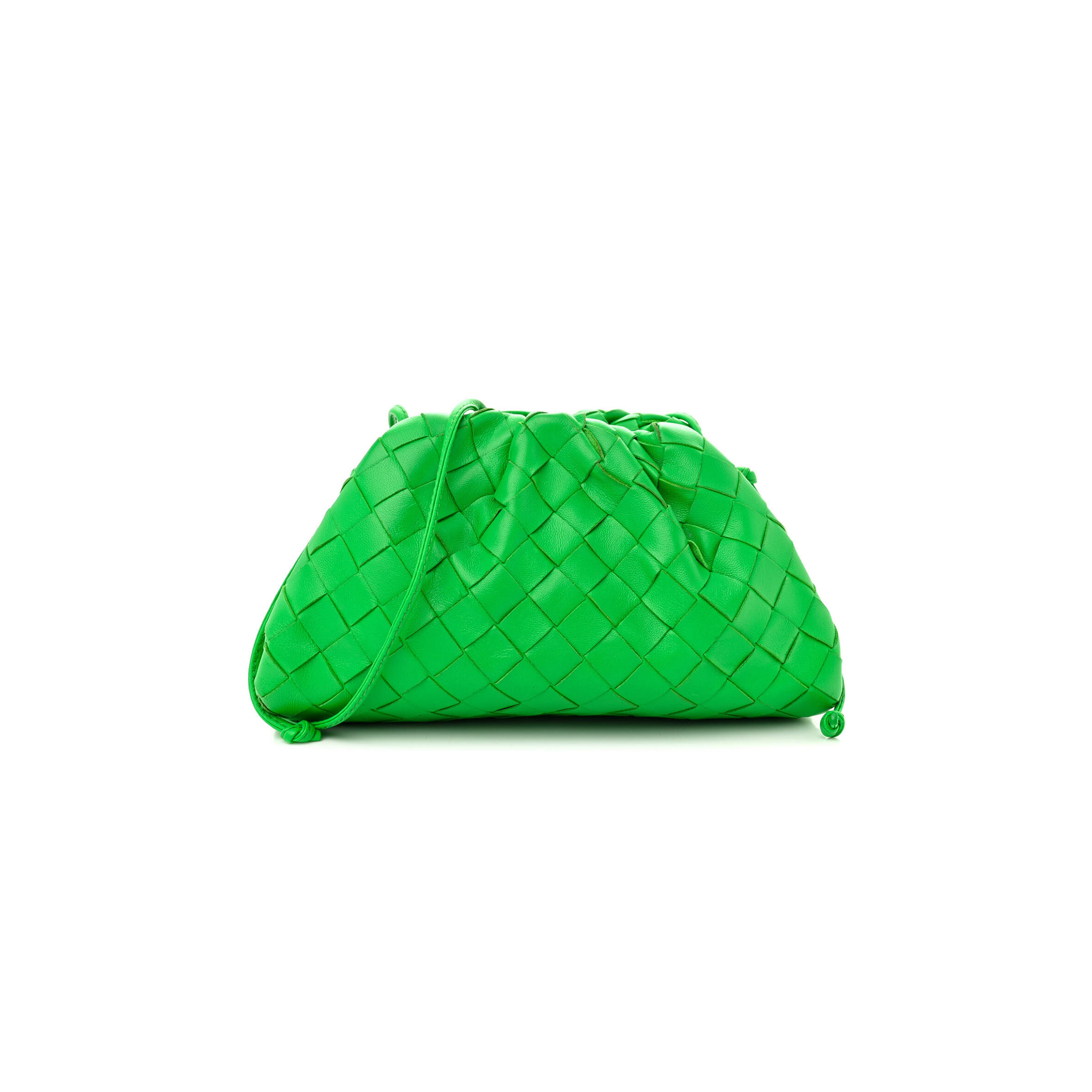 B0tt*ga Ven*ta NAPPA INTRECCIATO THE MINI POUCH CLUTCH PARAKEET  (22*13*6cm) Master Quality