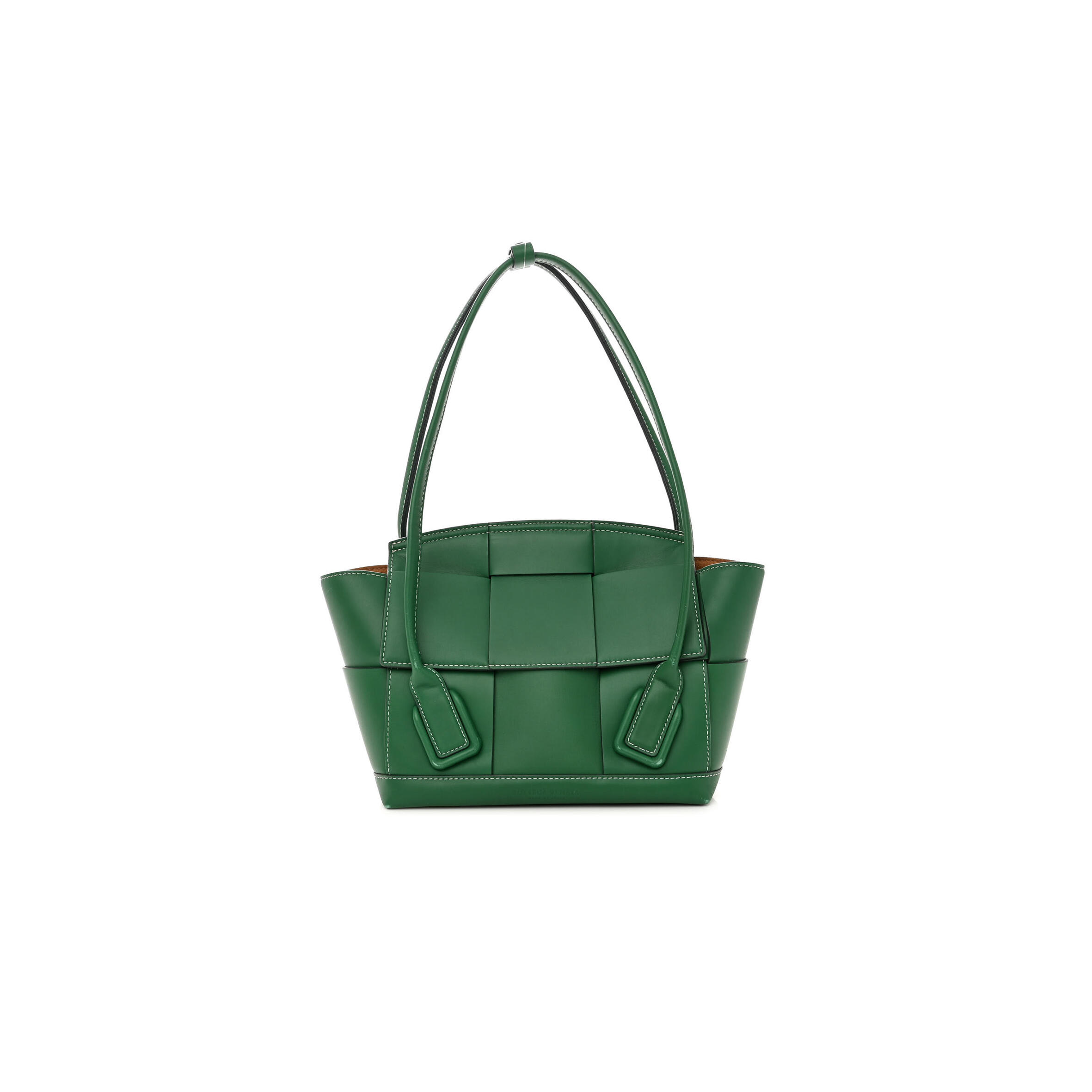B0tt*ga Ven*ta FRENCH CALFSKIN MAXI INTRECCIATO ARCO 33 RACING GREEN  (22*22*9cm) Master Quality