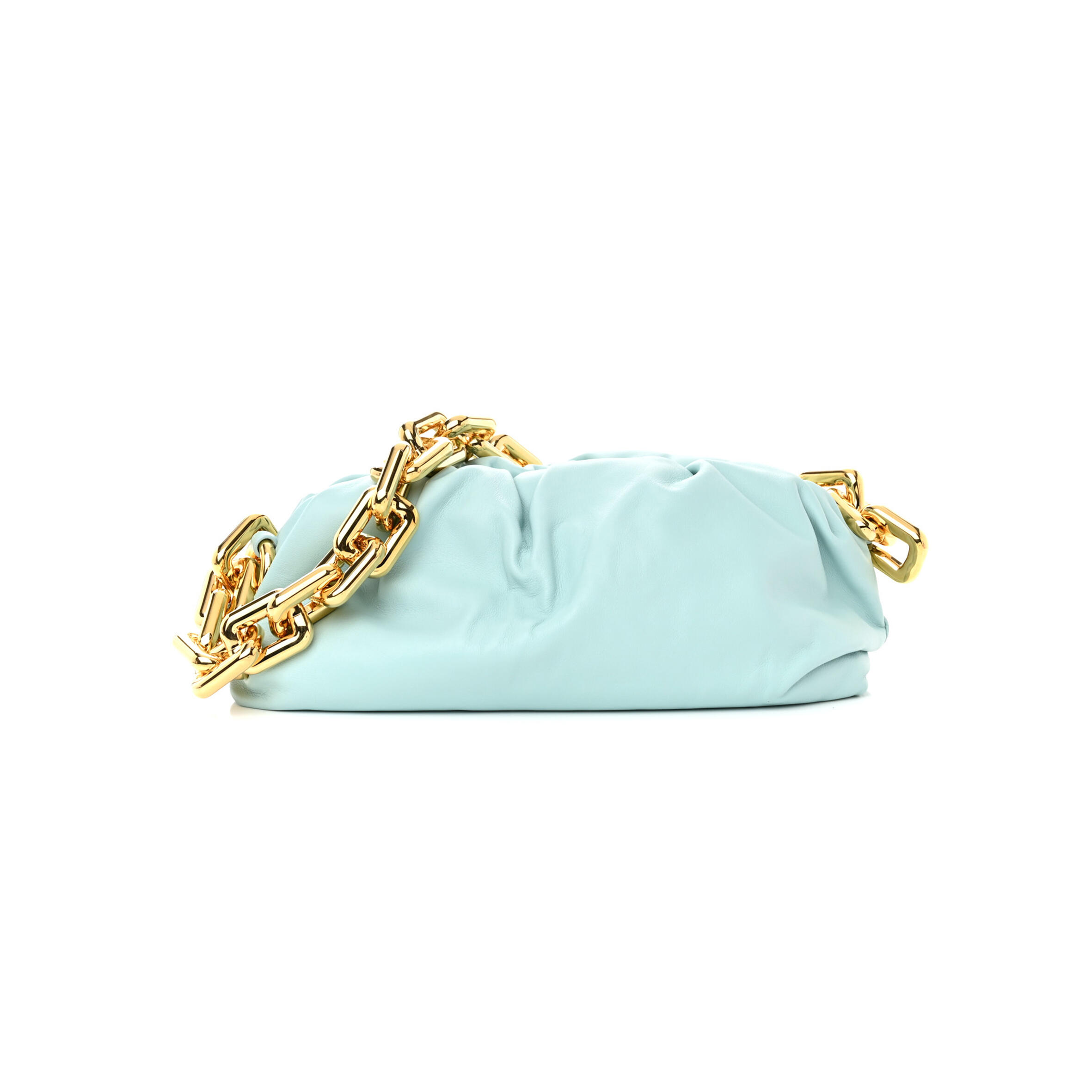 B0tt*ga Ven*ta CALFSKIN THE POUCH CHAIN SPEARMINT  (30*15*10cm) Master Quality