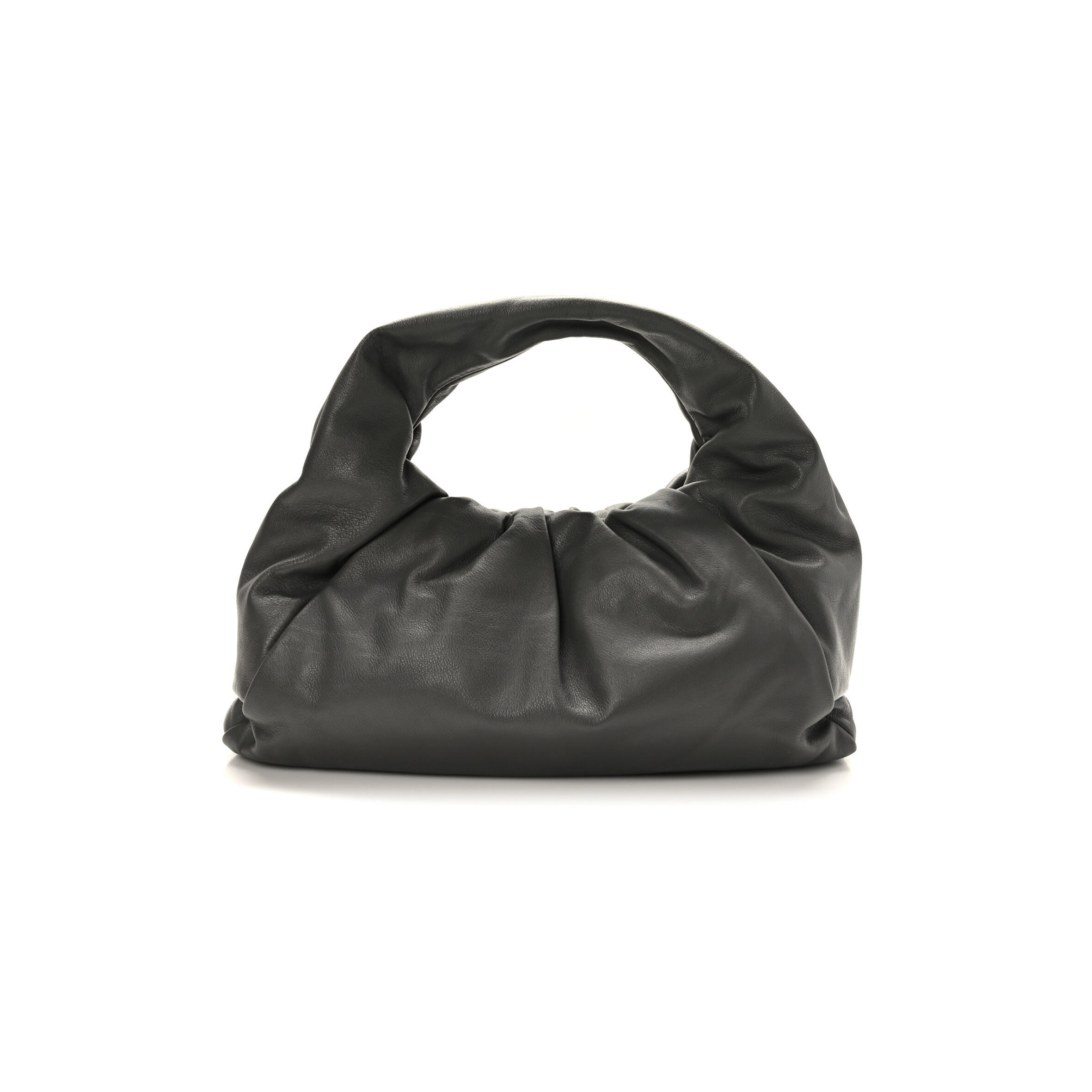 B0tt*ga Ven*ta SMOOTH BUTTER CALFSKIN SMALL THE SHOULDER POUCH GREY  (39*22*15cm) Master Quality