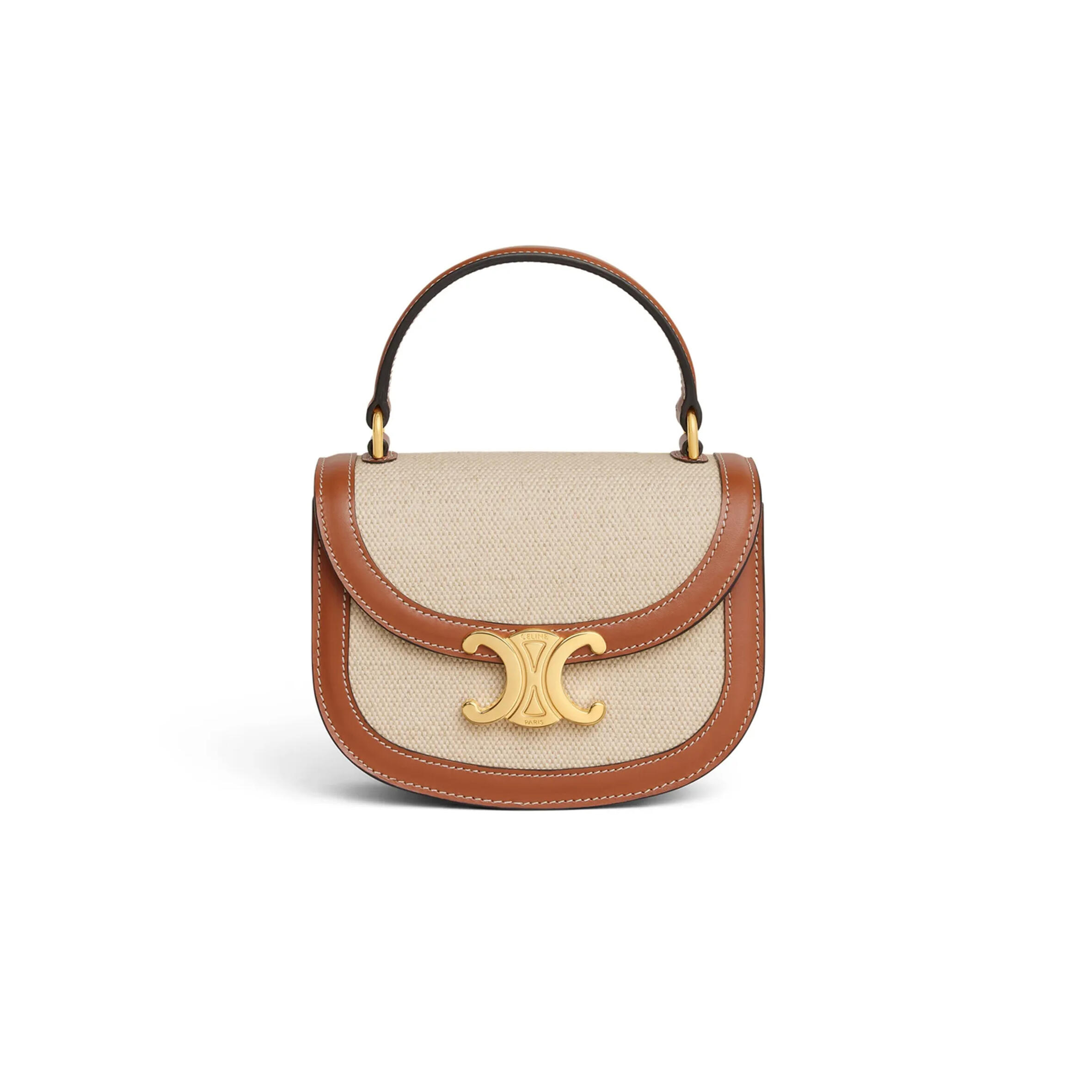 CELIN MINI BESACE CLEA IN FABRIC AND COWHIDE 10K502FA3.02NT (15.5*11.5*5cm) Master Quality