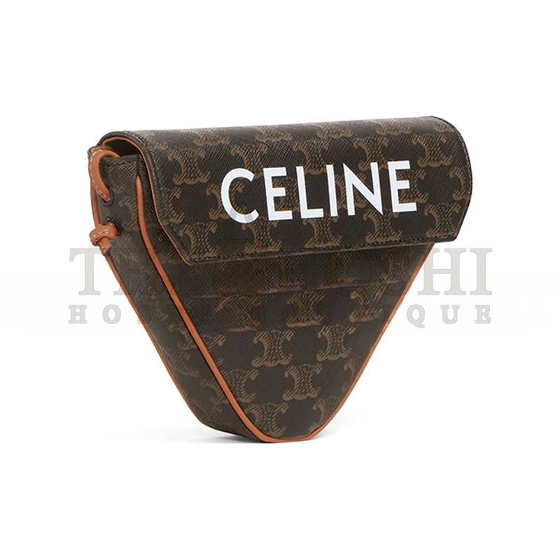 Ce1i*e CROSSBODY BAG IN TRIOMPHE CANVAS AND CALFSKIN 195902BZK.04LI (21*15*4cm) Master Quality