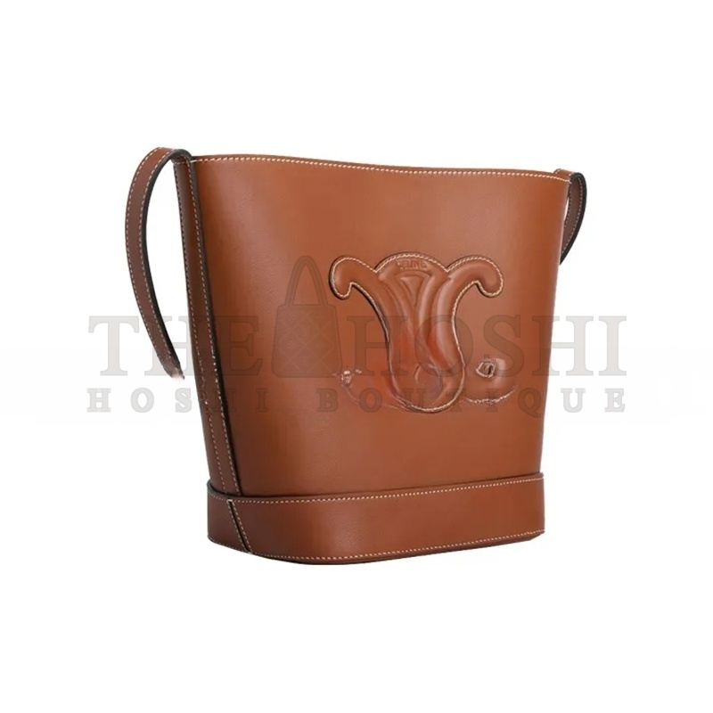Ce1i*e SMALL BUCKET BAG IN CUIR TRIOMPHE SMOOTH COWHIDE 198243DU3.04LU (22*18*13cm) Master Quality