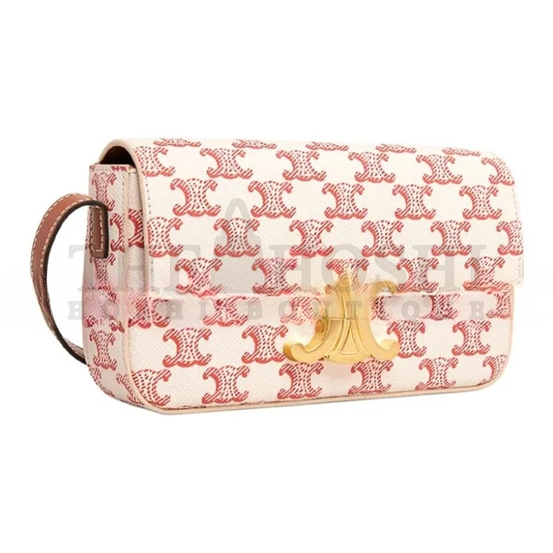 Ce1i*e SHOULDER BAG CLAUDE IN TRIOMPHE CANVAS AND CALFSKIN 194142CUZ.27ED (20*10*4cm) Master Quality