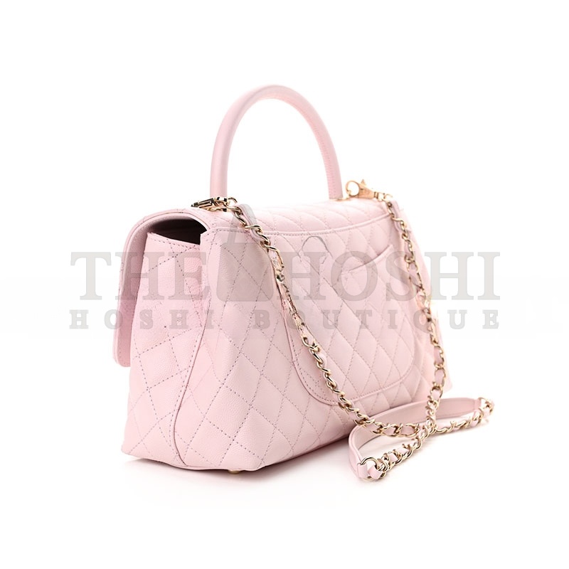 Ch**el CAVIAR QUILTED MEDIUM COCO HANDLE FLAP 1461424 (29*18*12cm) Master Quality