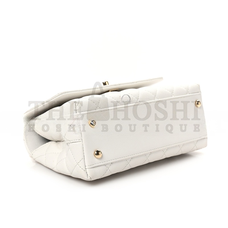 Ch**el CAVIAR QUILTED MINI COCO HANDLE FLAP A92990 (23*14*9cm) Master Quality
