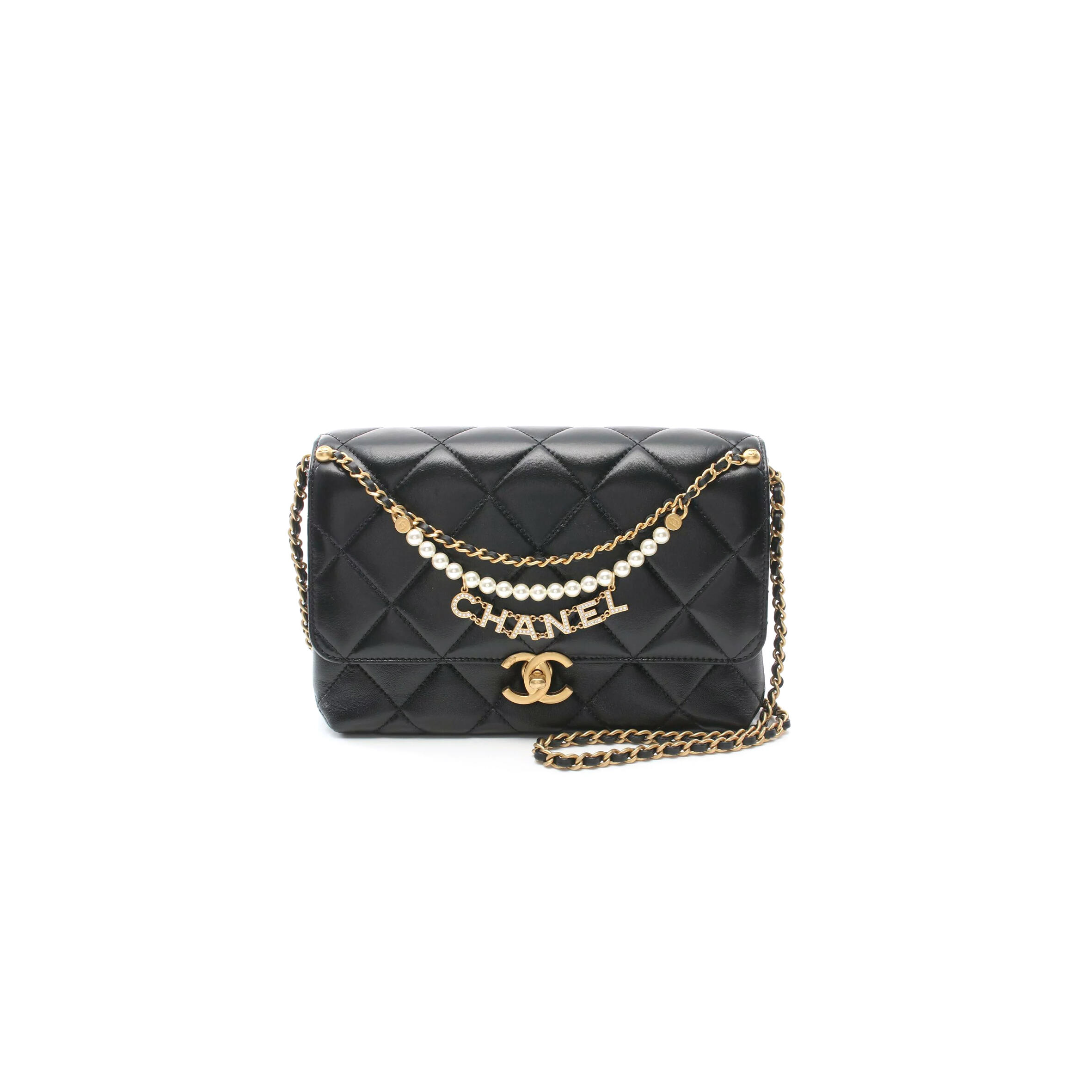 Ch**el MINI FLAP BAG AS5011 (23*16*9cm) Master Quality