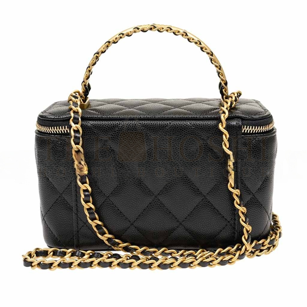 Ch**el WOVEN HAND-HELD WOC BOX BAG AP4064 (19*12*4cm) Master Quality