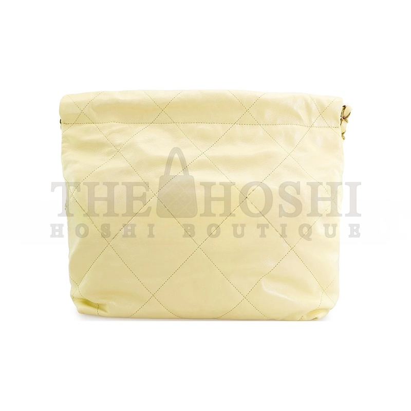 Ch**el 22 BAG YELLOW CALFSKIN GOLD HARDWARE AS3260 (39*35*7cm) Master Quality