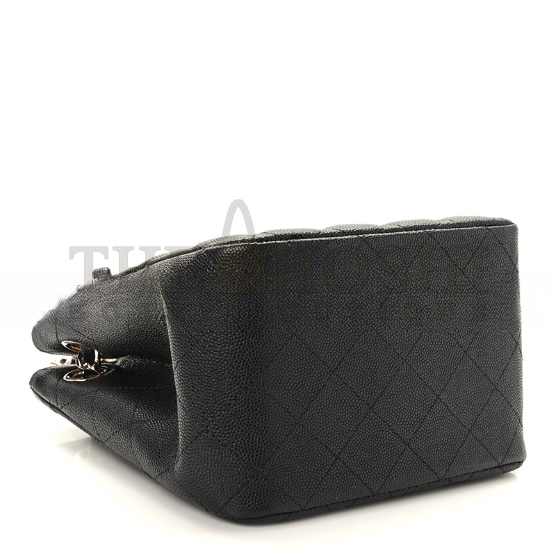Ch**el CAVIAR QUILTED MINI BUCKET BAG BLACK AS3176 (16*16*10cm) Master Quality