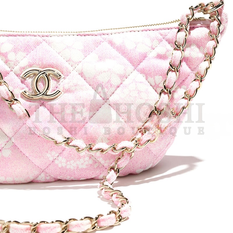 Ch**el LARGE HOBO BAG PRINTED DENIM AS5431 (29*15.5*7.5cm) Master Quality