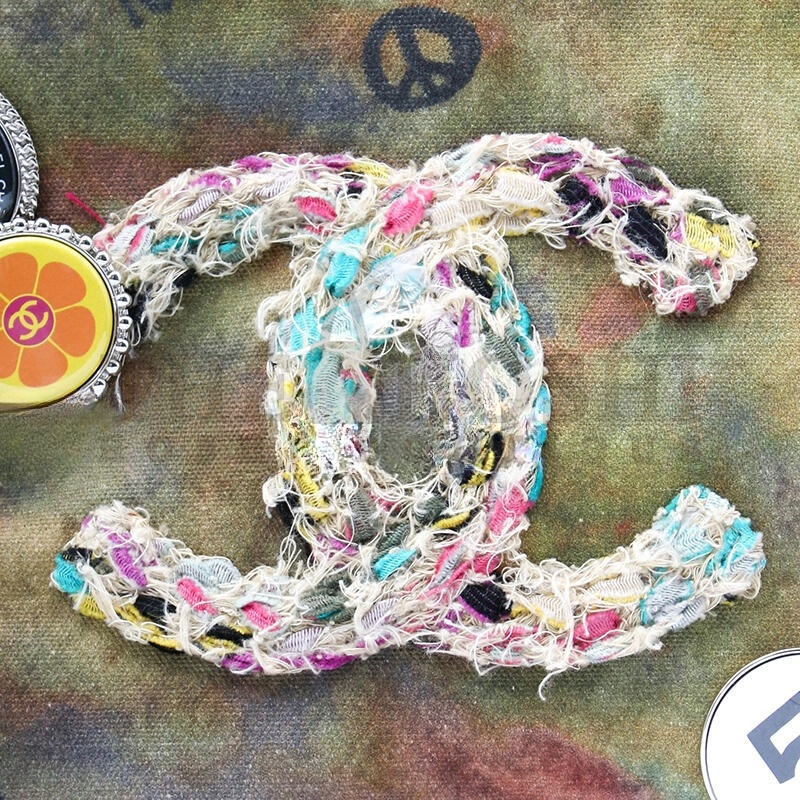 Ch**el GRAFFITI ON THE PAVEMENTS SHOULDER BAG 365009 (30*30*18cm) Master Quality