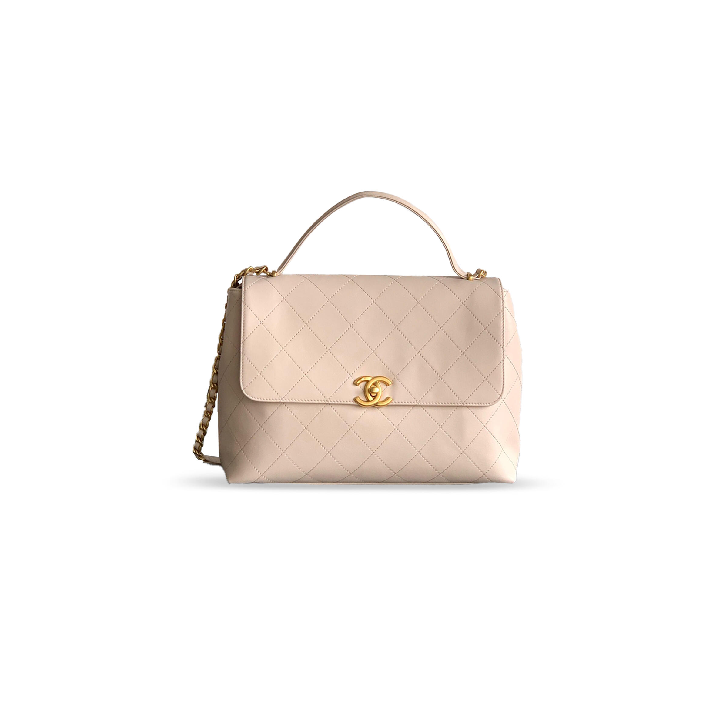 Ch**el MAXI FLAP BAG WITH TOP HANDLE AS5543 (37*26*10cm) Master Quality