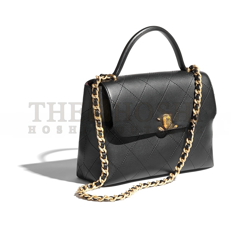 Ch**el SMALL FLAP BAG WITH TOP HANDLE 296382 (28*20.5*9.5cm) Master Quality