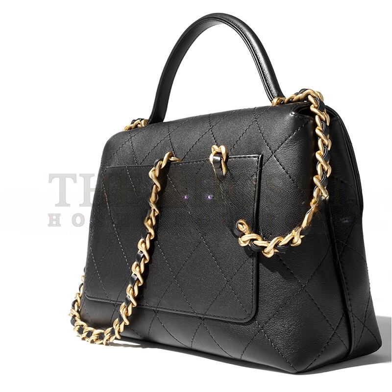 Ch**el SMALL FLAP BAG WITH TOP HANDLE 296382 (28*20.5*9.5cm) Master Quality