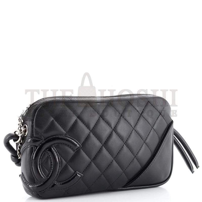 Ch**el CAMBON POCHETTE QUILTED LEATHER 11893953 (20*12*3cm) Master Quality